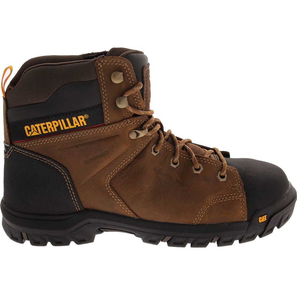 Caterpillar Footwear Wellspring Met Safety Toe Work Boots - Mens Brown