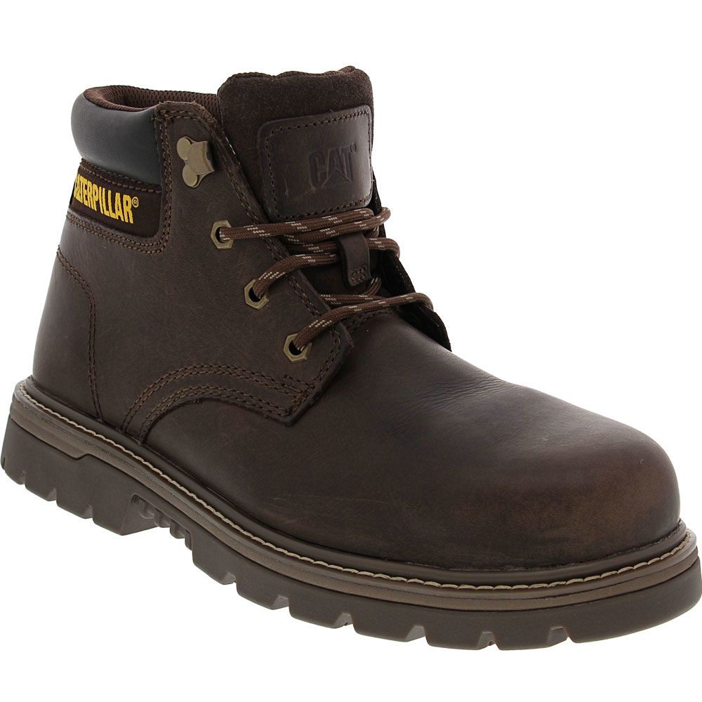Caterpillar Footwear Outbase Safety Toe Work Boots - Mens Brown