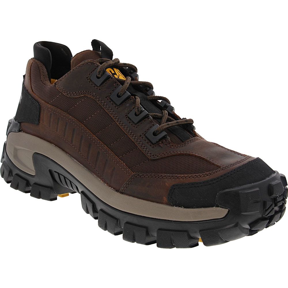 Caterpillar Footwear Invader Mens Safety Toe Work Boots Dark Brown