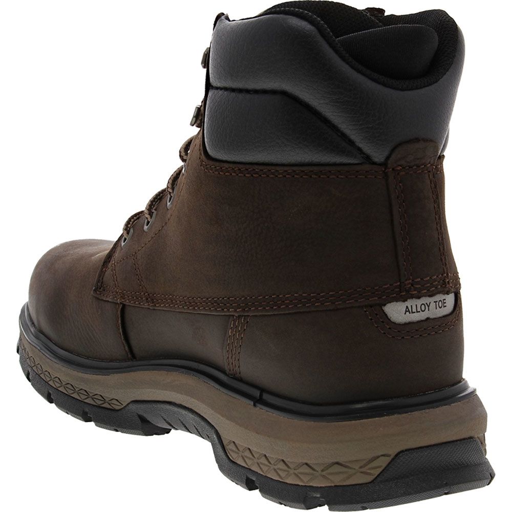 Caterpillar Footwear Exposition Safety Toe Work Boots - Mens Brown Back View