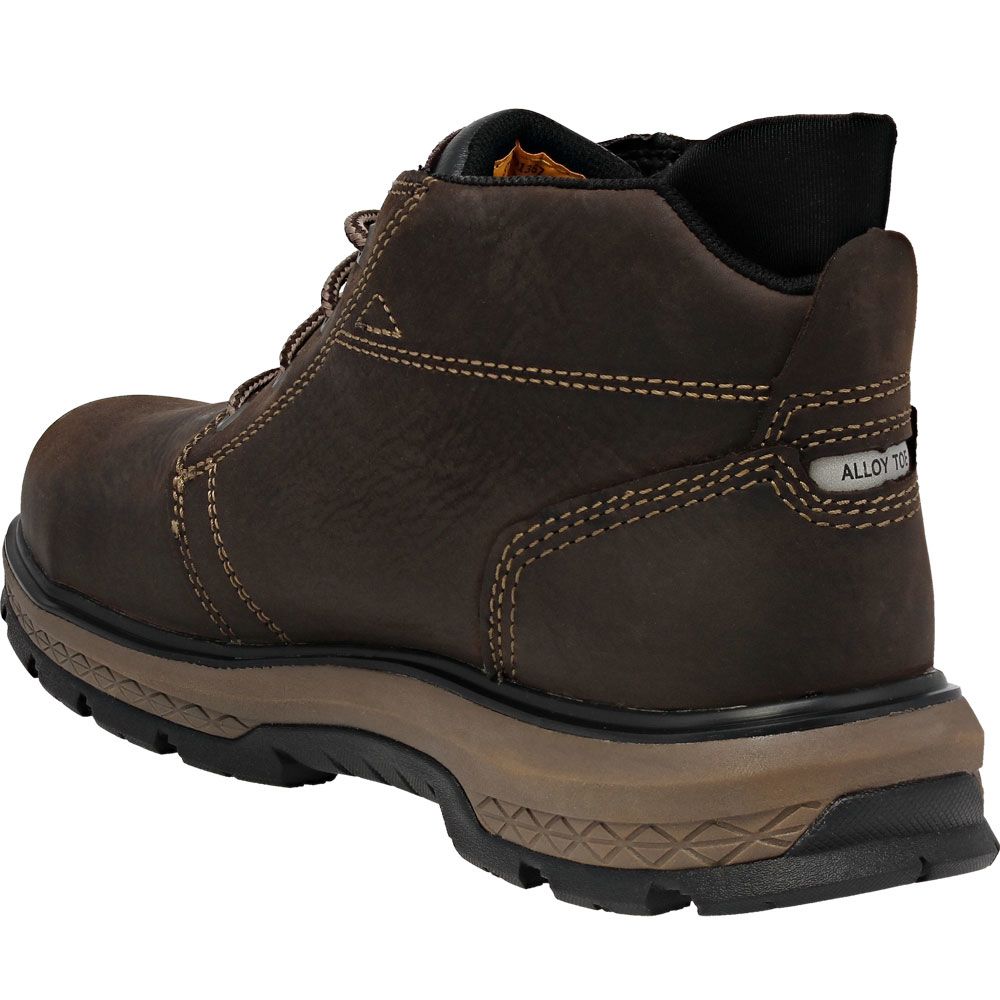 Caterpillar Footwear Exposition Safety Toe Work Boot - Mens Brown Back View