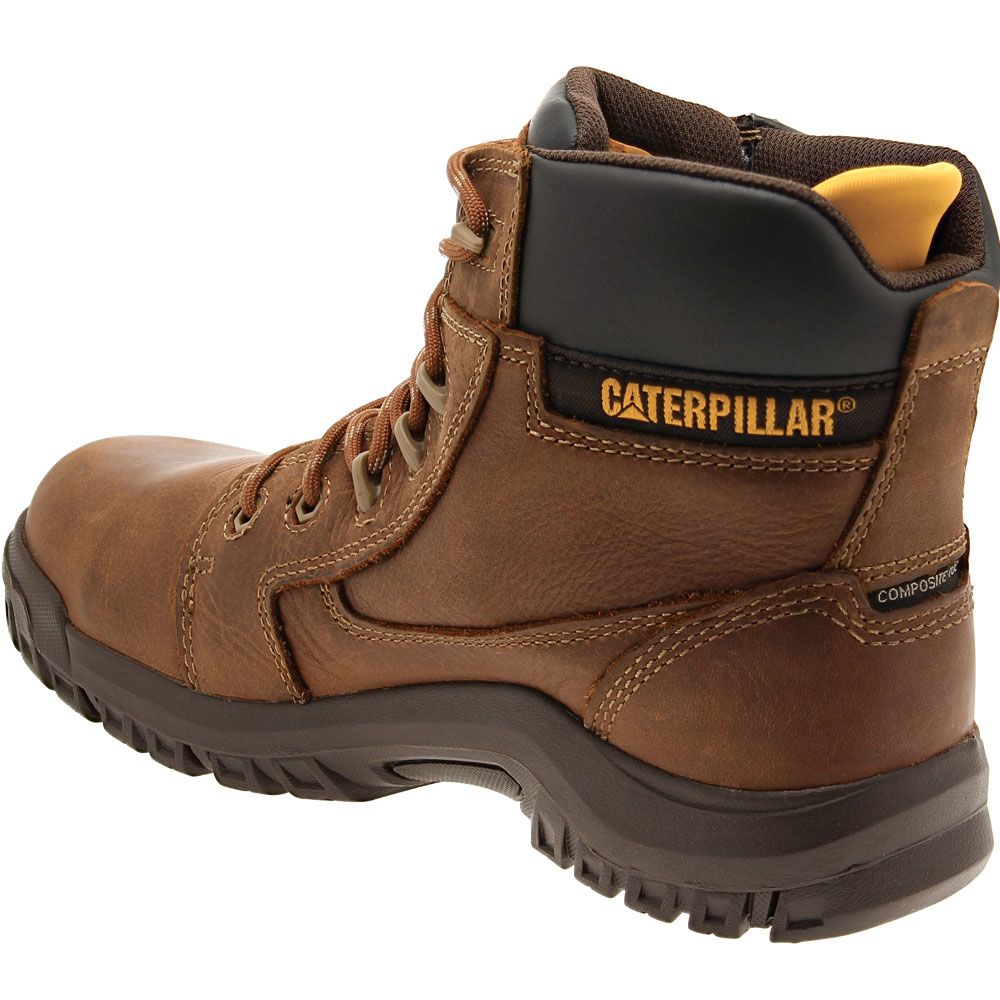 Caterpillar Footwear Resorption H20 CT Work Boots - Womens Brown Back View
