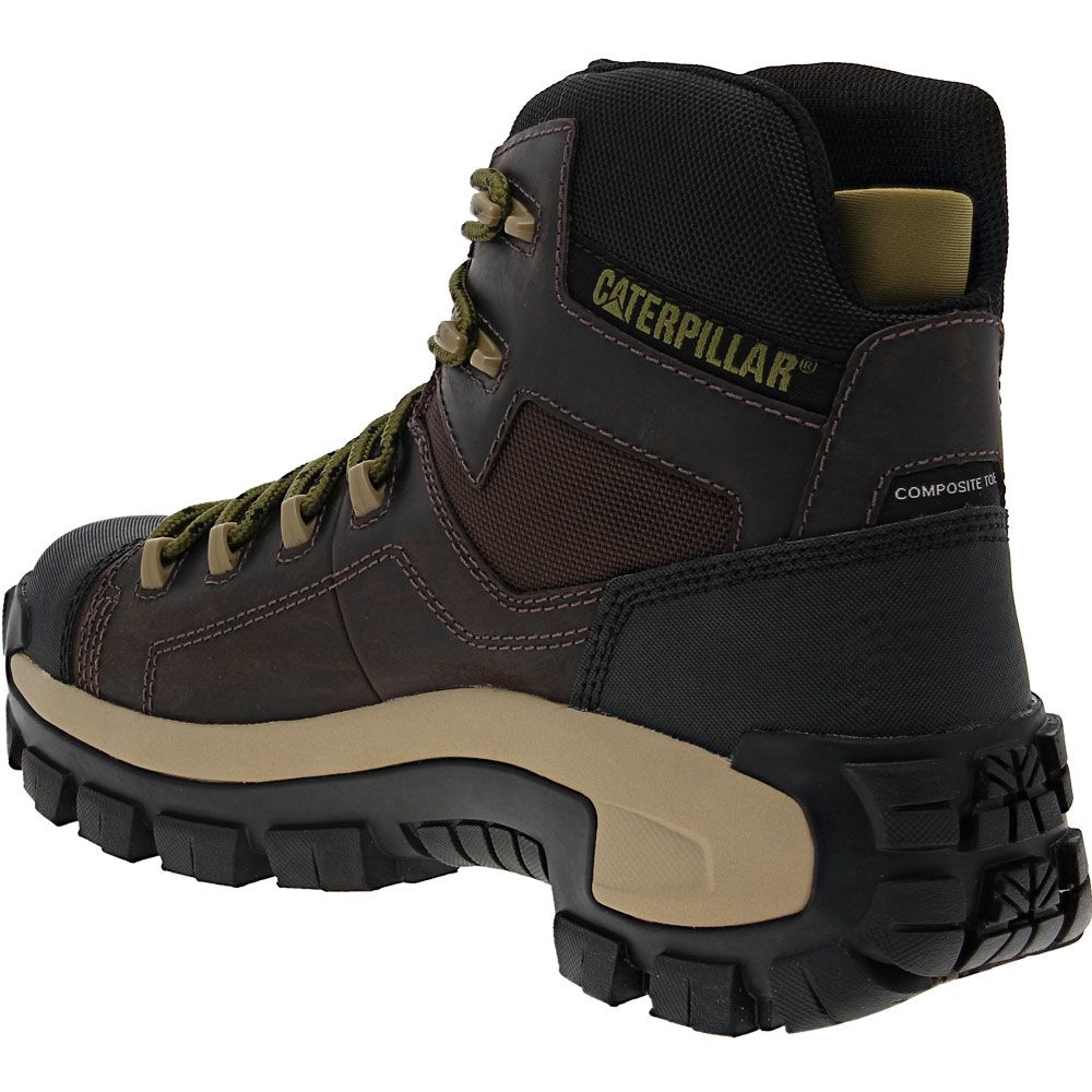 Caterpillar Footwear Invader Hiker CT Work Boots - Mens Coffee Bean Back View