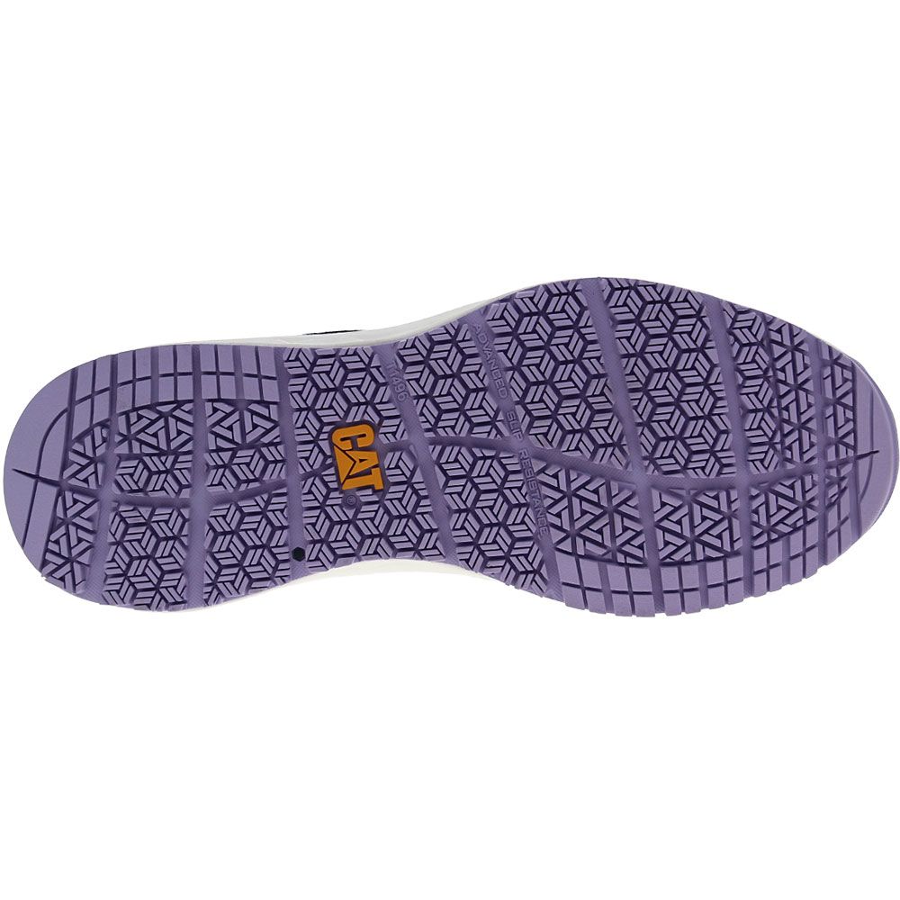 Caterpillar Footwear Streamline Runner CT Work Shoes - Womens Total Eclipse Lilac Sole View