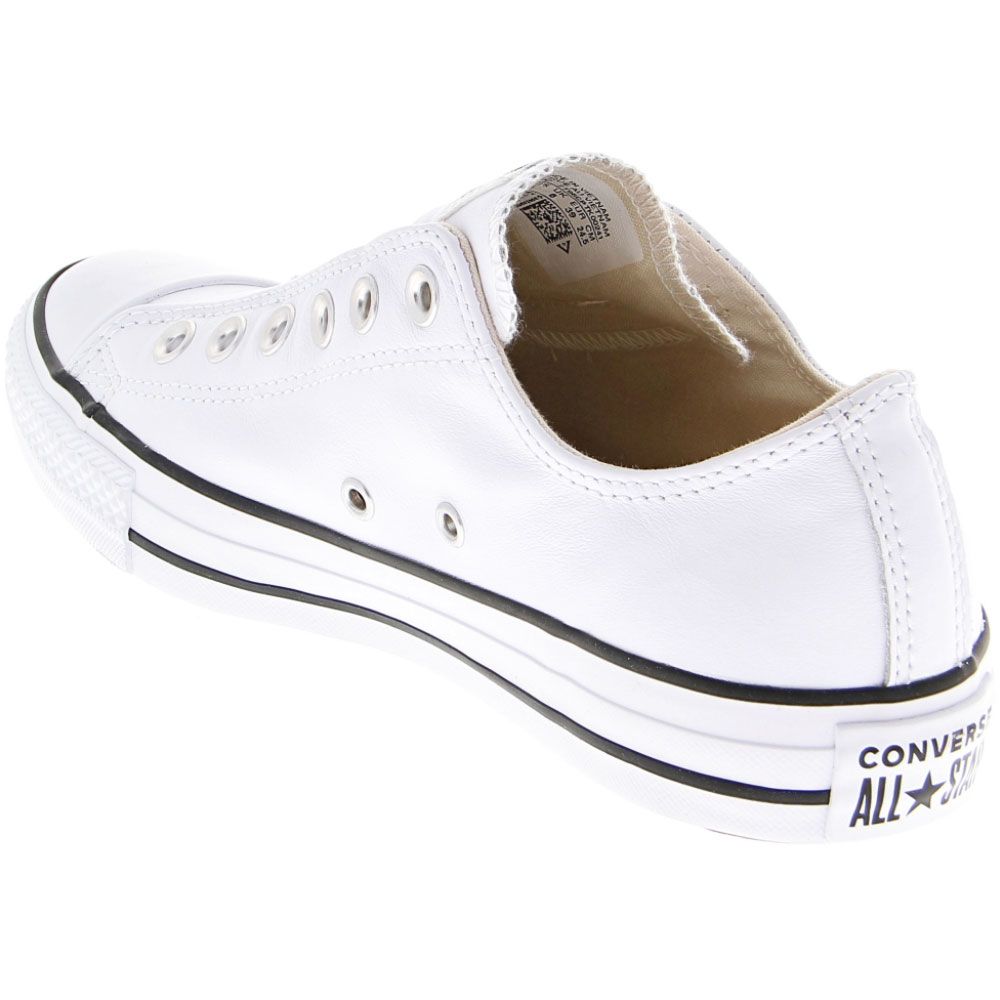 Converse Chuck Taylor All Star Slip Leather - Mens White White Black Back View