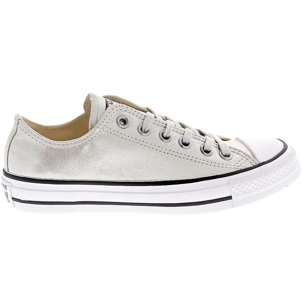Converse Chuck Taylor All Star Twilight Ox - Womens Mouse White Black Side View
