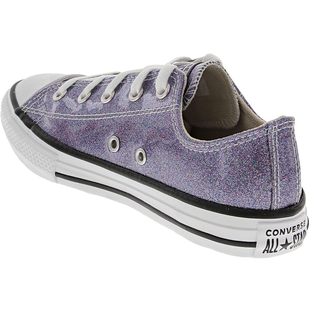Converse Chuck Taylor All Star Coated Glitter - Kids Moody Purple White Back View