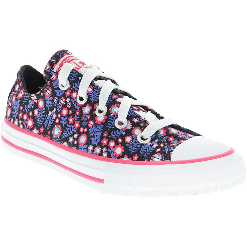 Converse Chuck Taylor All Star Floral - Kids Black Bold White Pink