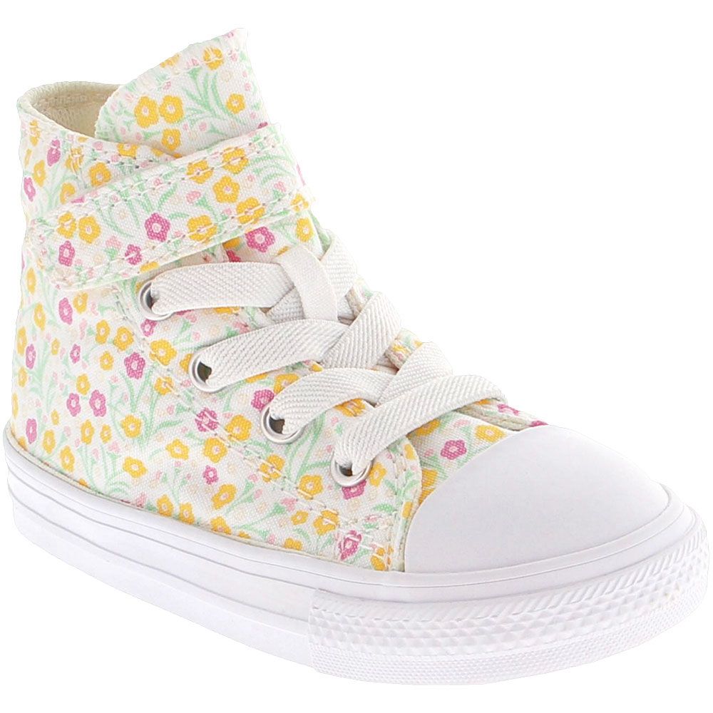 Converse All Star Floral Hi Athletic Shoes - Baby Toddler White Pink