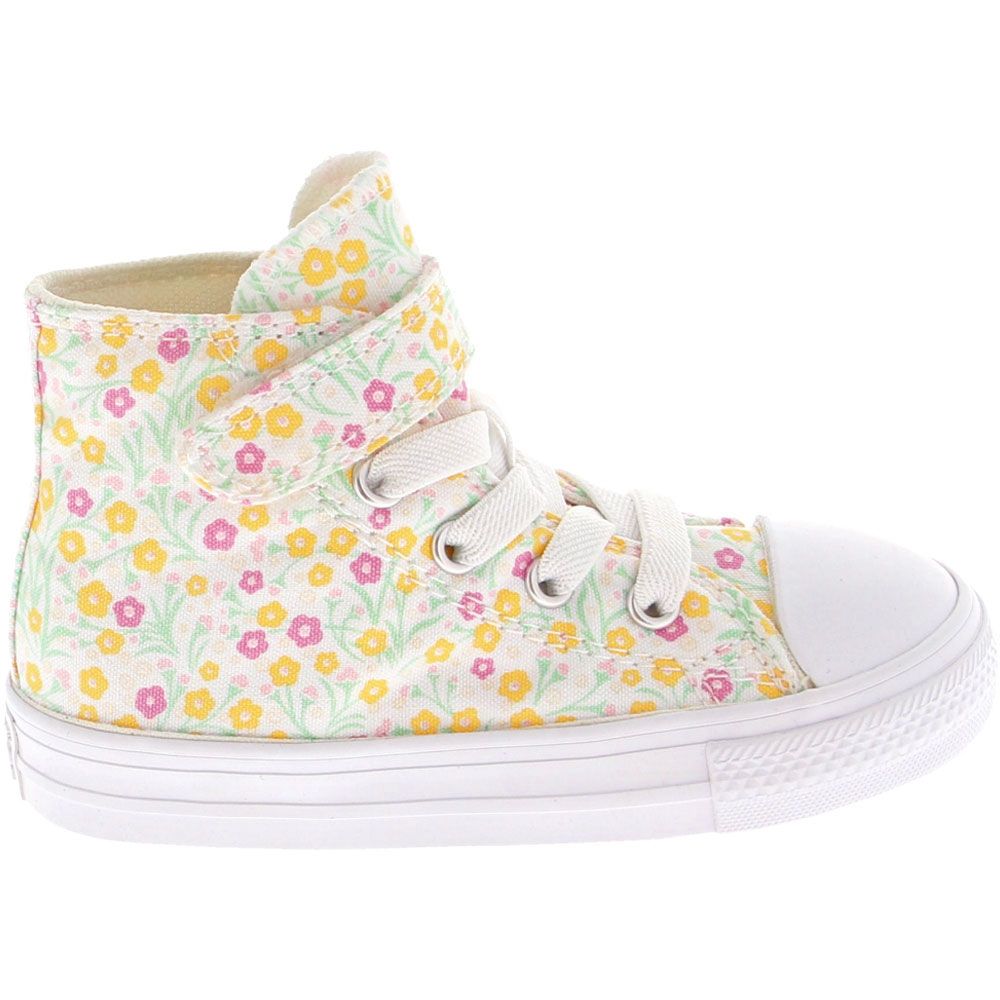 'Converse All Star Floral Hi Athletic Shoes - Baby Toddler White Pink
