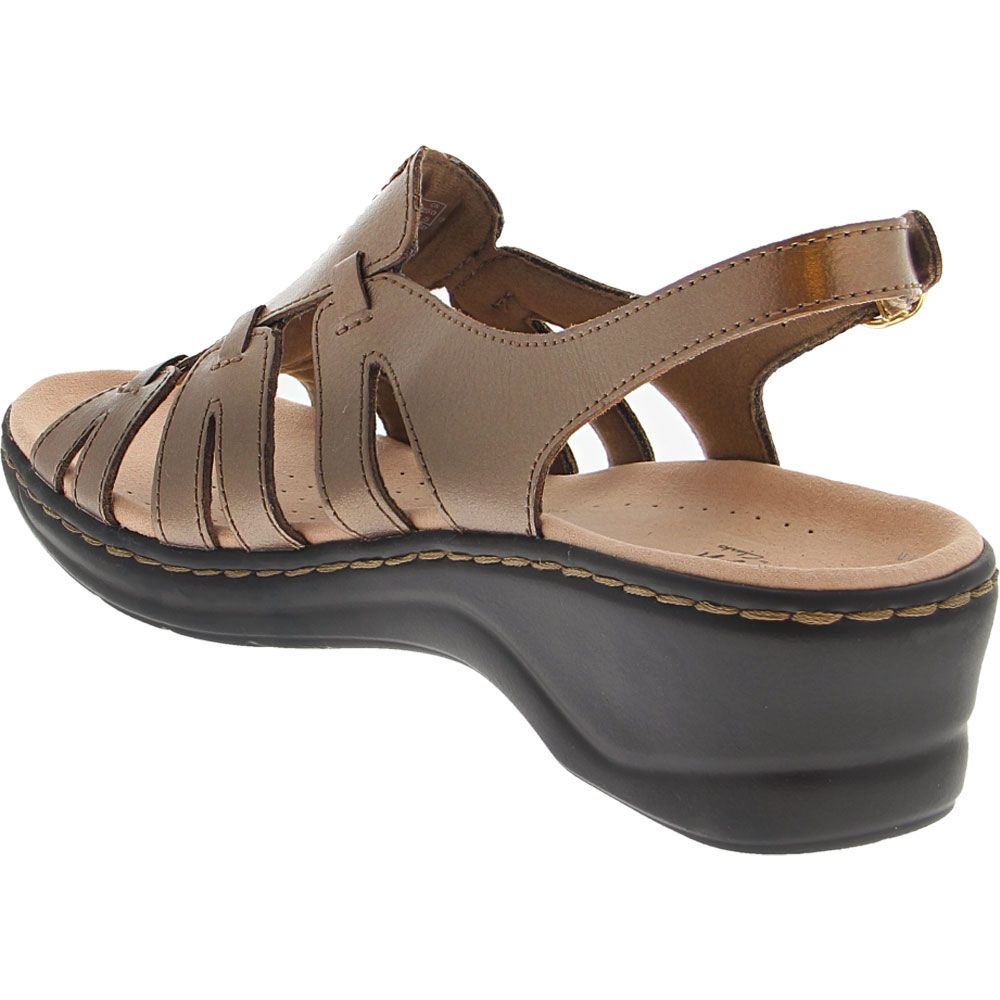 Clarks Lexi Marigold Sandal - Womens Pewter Back View