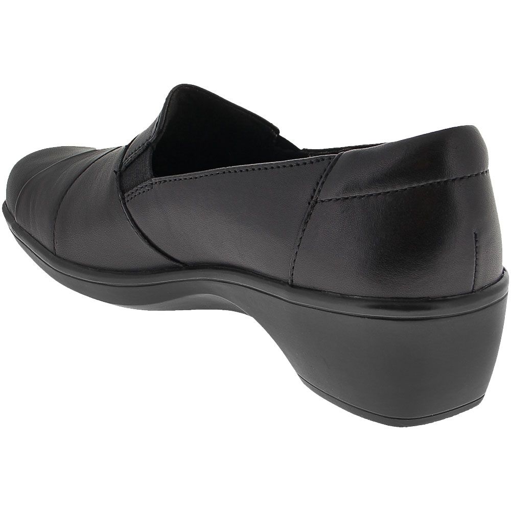 Clarks May Marigold Casual Dress Shoes - Womens Black Back View