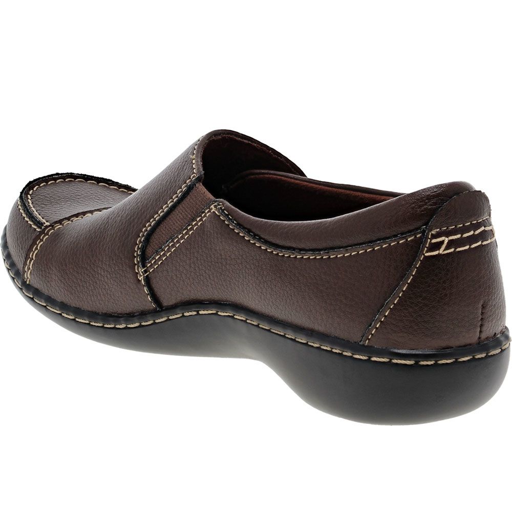 Clarks Ashland Lane Q Slip on Casual Shoes - Womens Redwood Back View