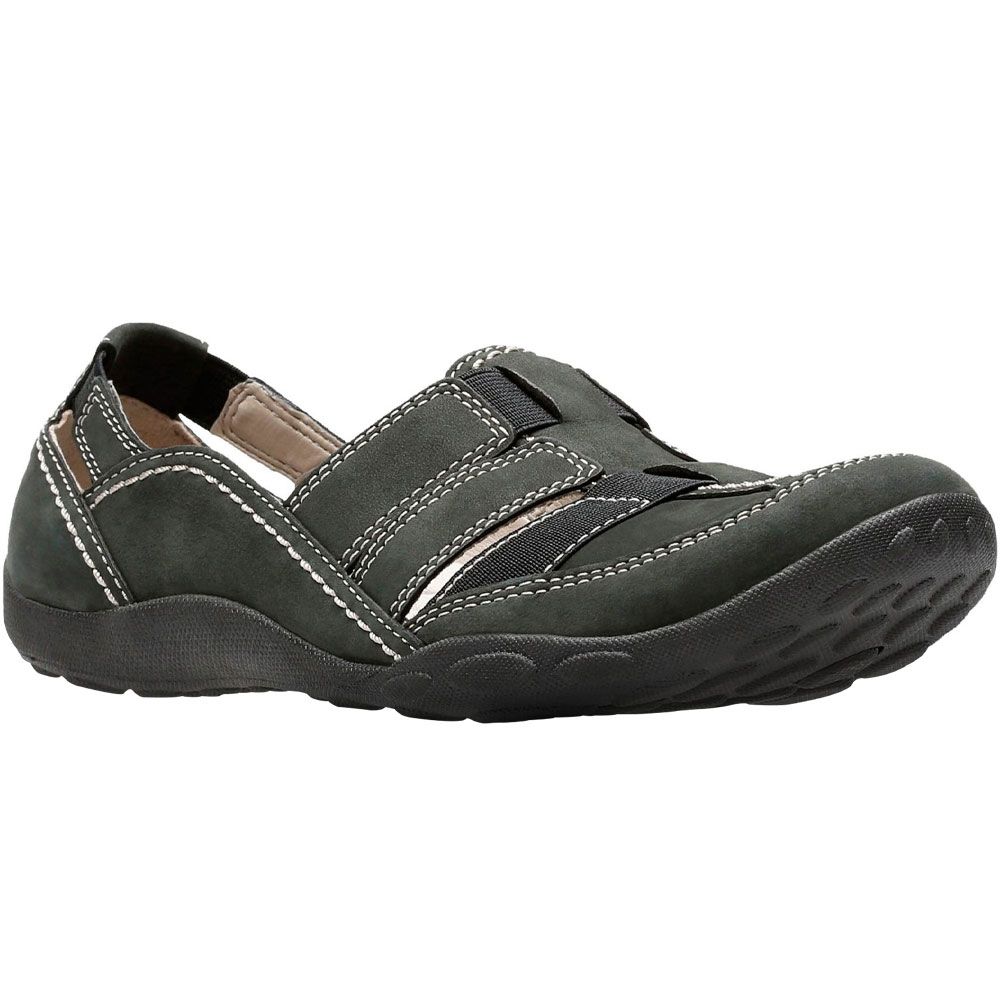 Clarks Haley Stork Slip On Casual Shoes - Womens Black