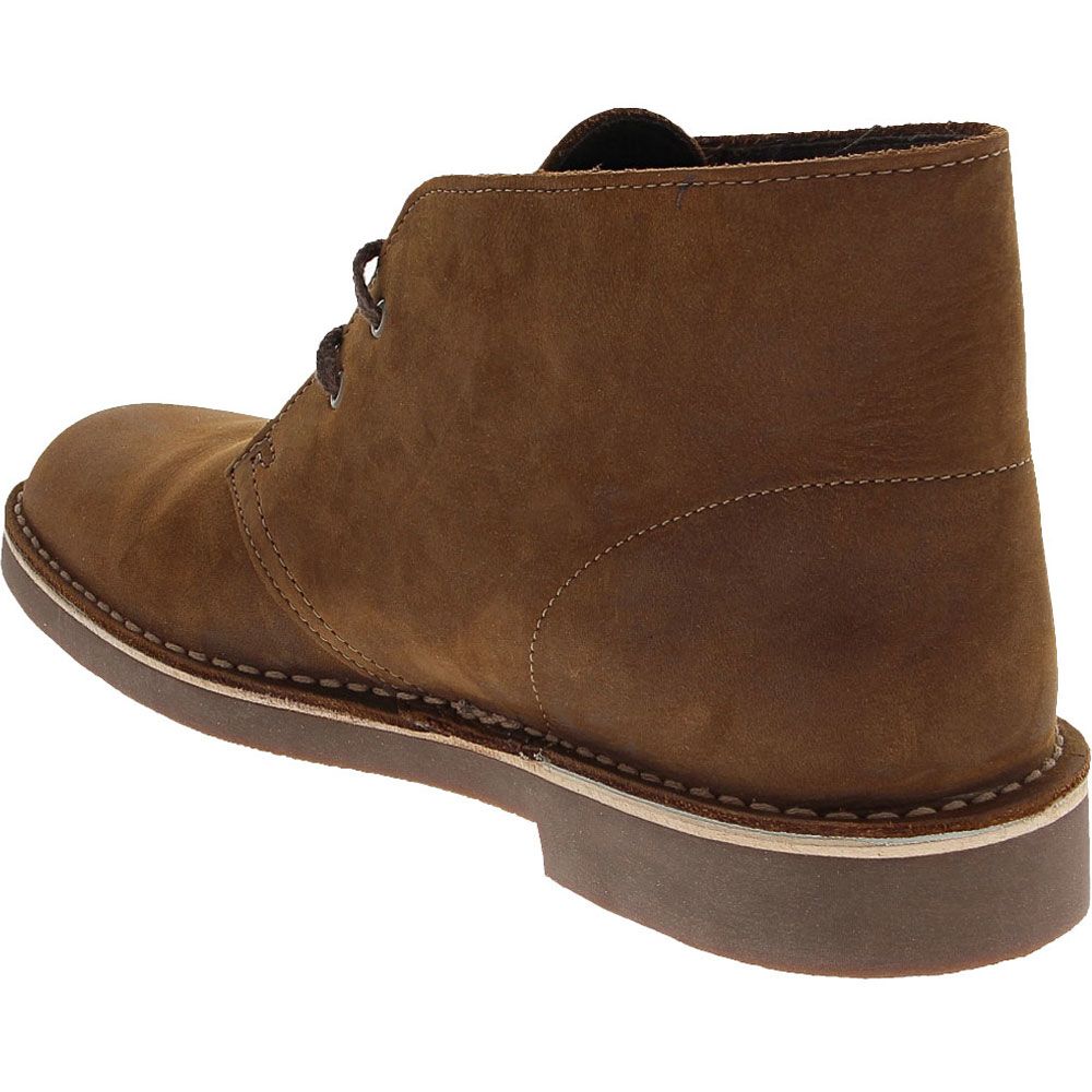 Clarks Bushacre 2 Casual Boots - Mens Beeswax Leather Back View
