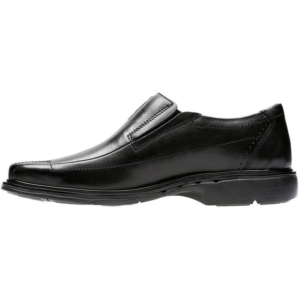 Clarks Un Sheridan Loafer Dress Shoes - Mens Black Back View