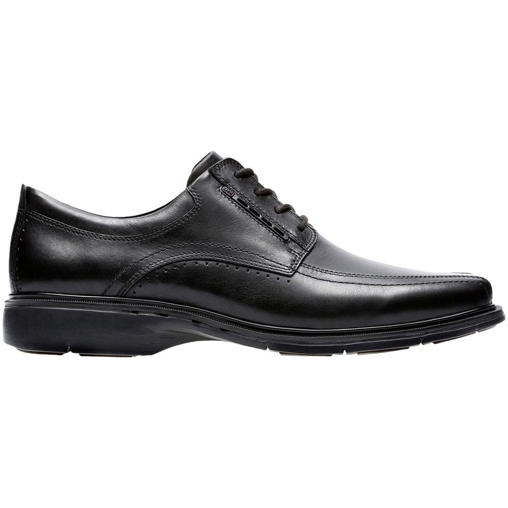 Clarks Un Kenneth Oxford Dress Shoes - Mens Black Side View