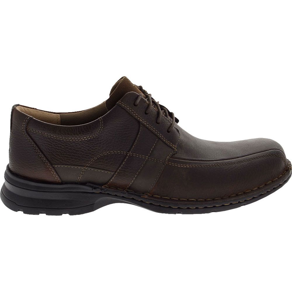 Clarks Espace Lace Up Casual Shoes - Mens Brown Side View