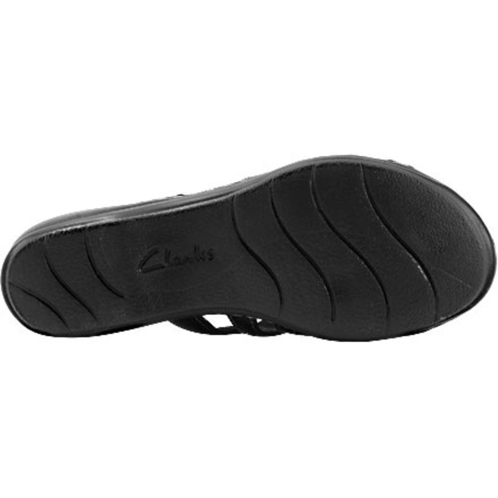 Clarks Leisa Cacti Q Sandals - Womens Black Sole View