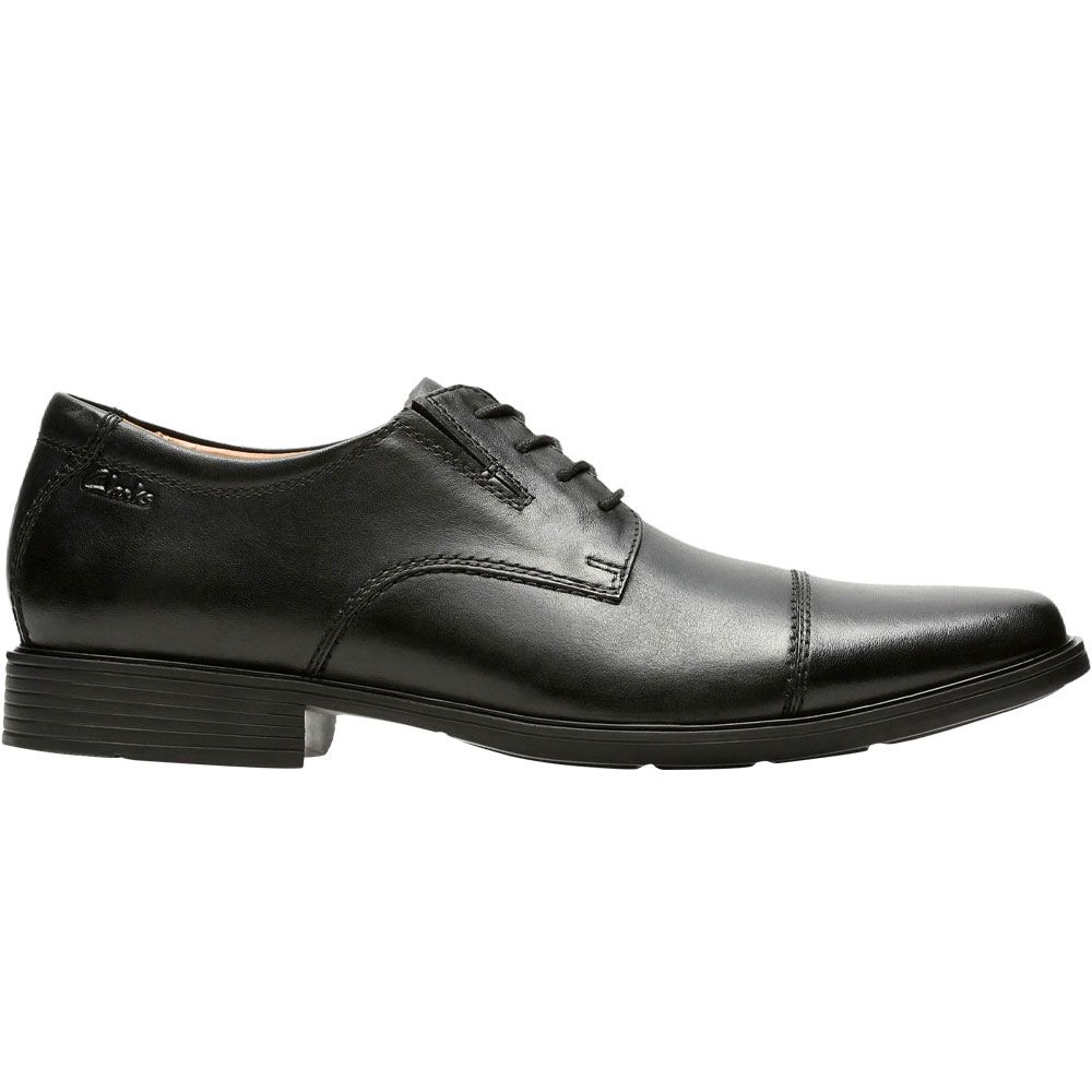 Clarks Tilden Cap Oxford Dress Shoes - Mens Black