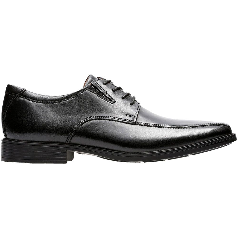 Clarks Tilden Walk Oxford Dress Shoes - Mens Black Side View