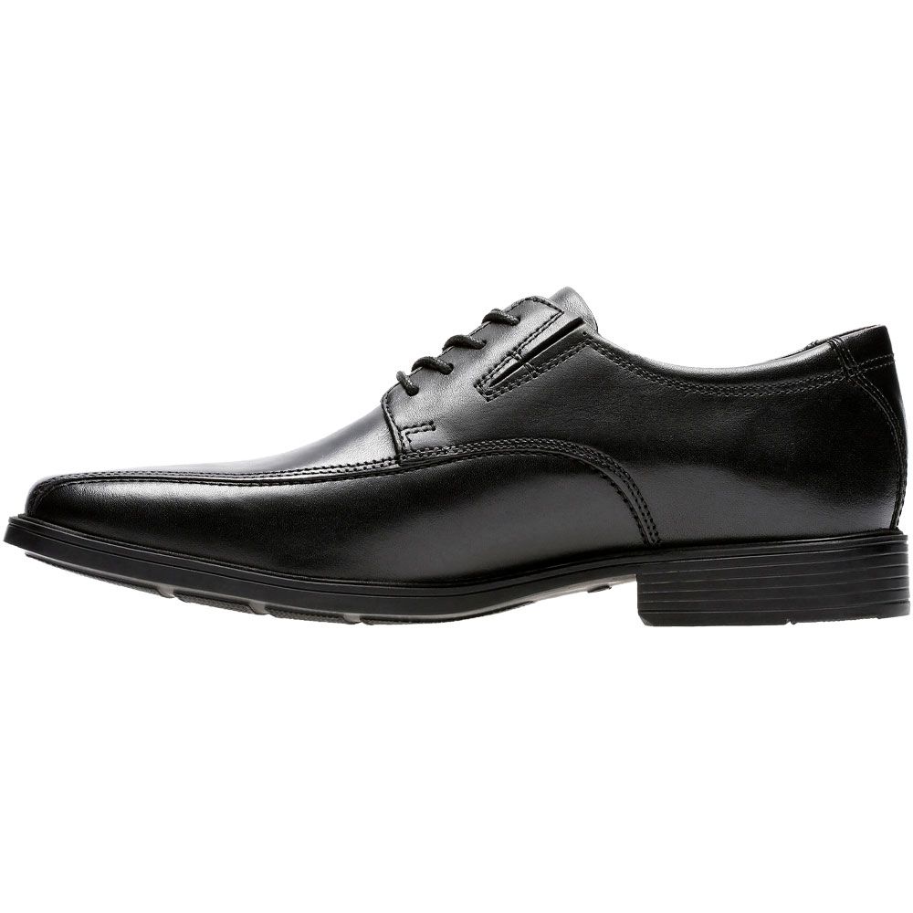 Clarks Tilden Walk Oxford Dress Shoes - Mens Black Back View