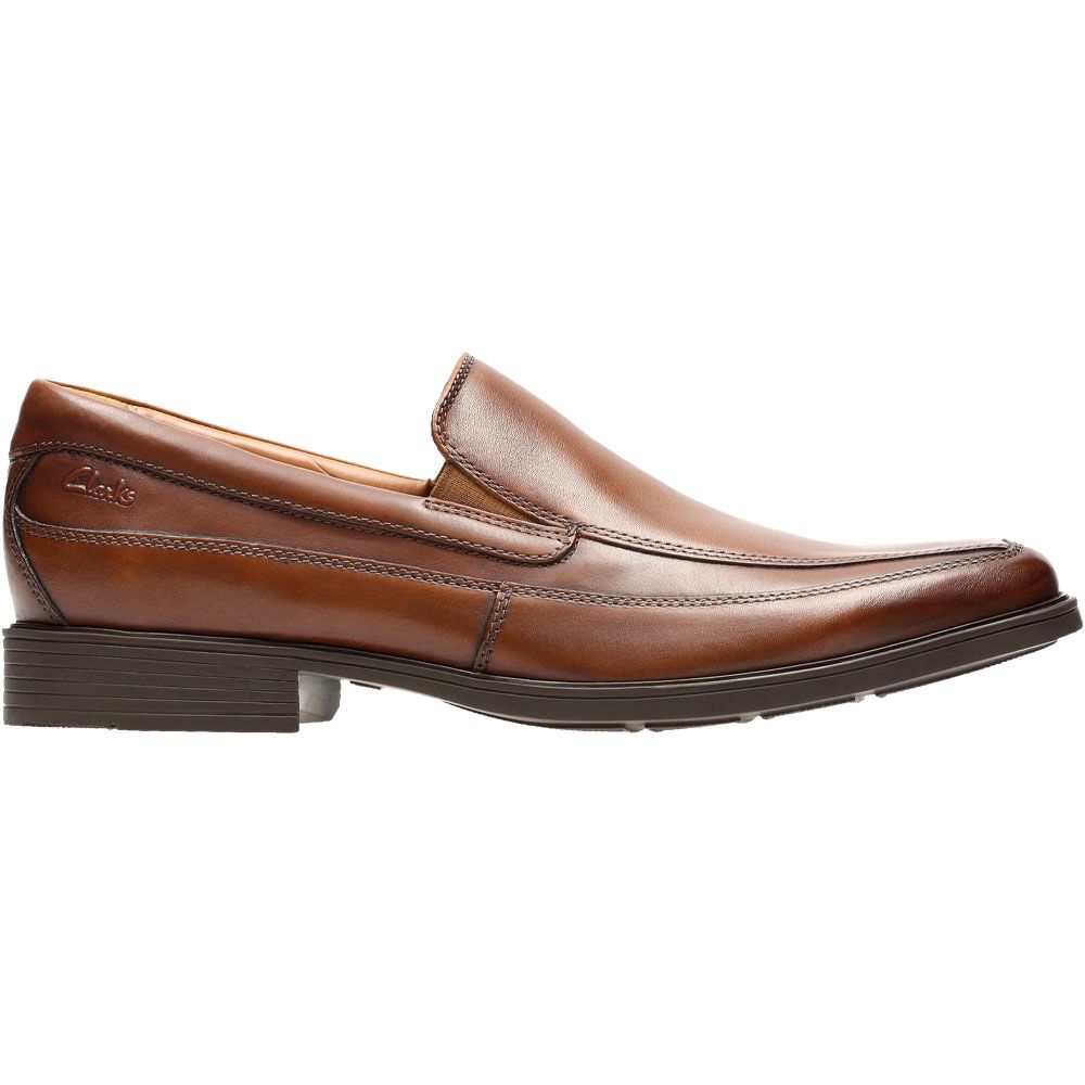 Clarks Tilden Free Loafer Dress Shoes - Mens Brown Side View