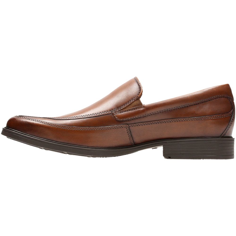 Clarks Tilden Free Loafer Dress Shoes - Mens Brown Back View