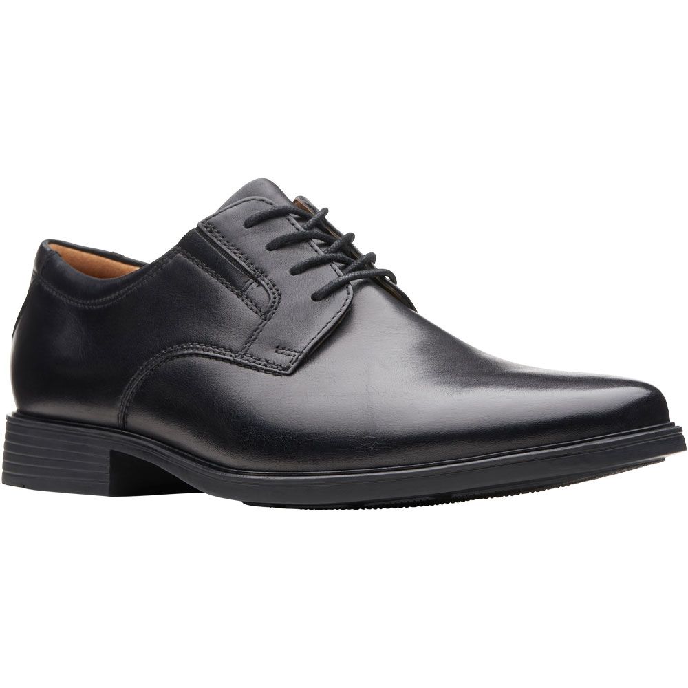 Clarks Tilden Plain Oxford Dress Shoes - Mens Black