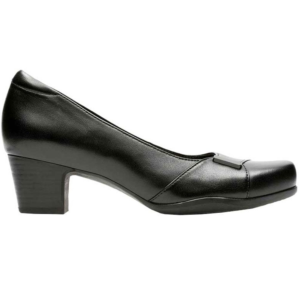 Clarks Rosalyn Belle Casual Dress Shoes - Womens Black Side View