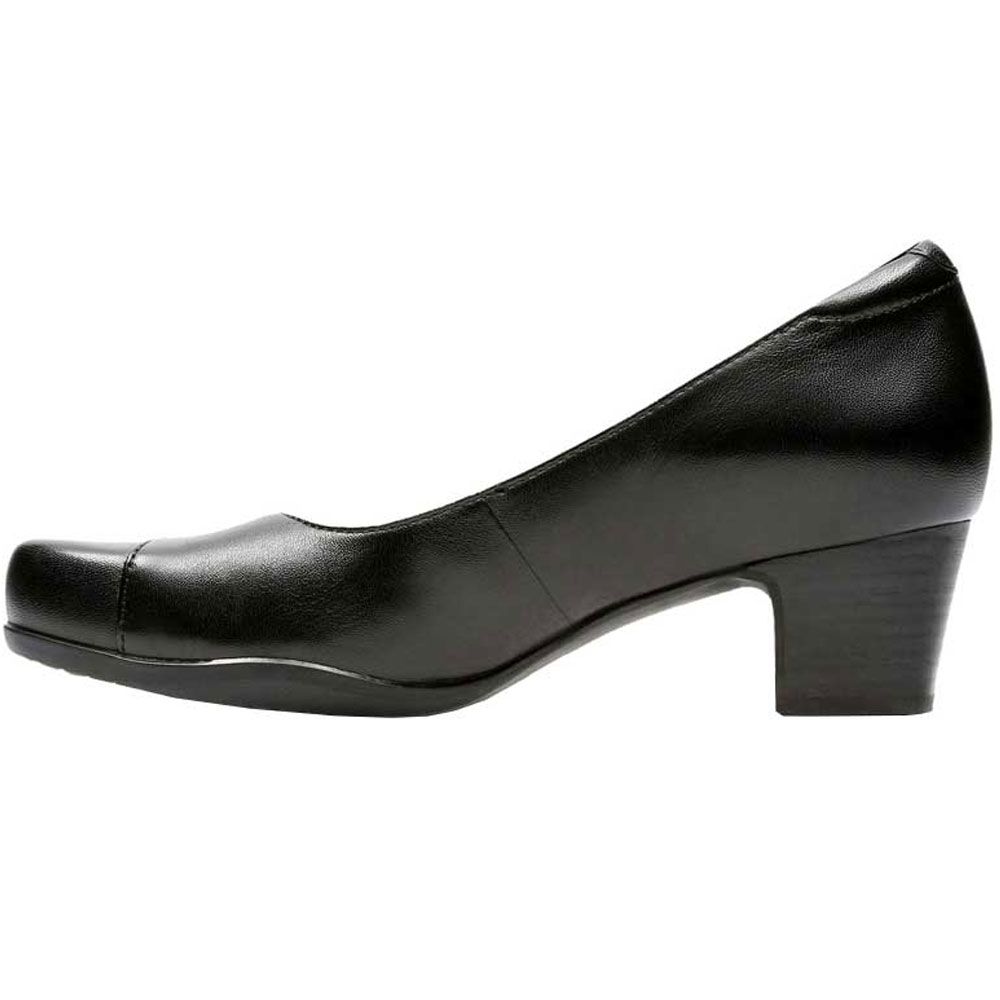Clarks Rosalyn Belle Casual Dress Shoes - Womens Black Back View