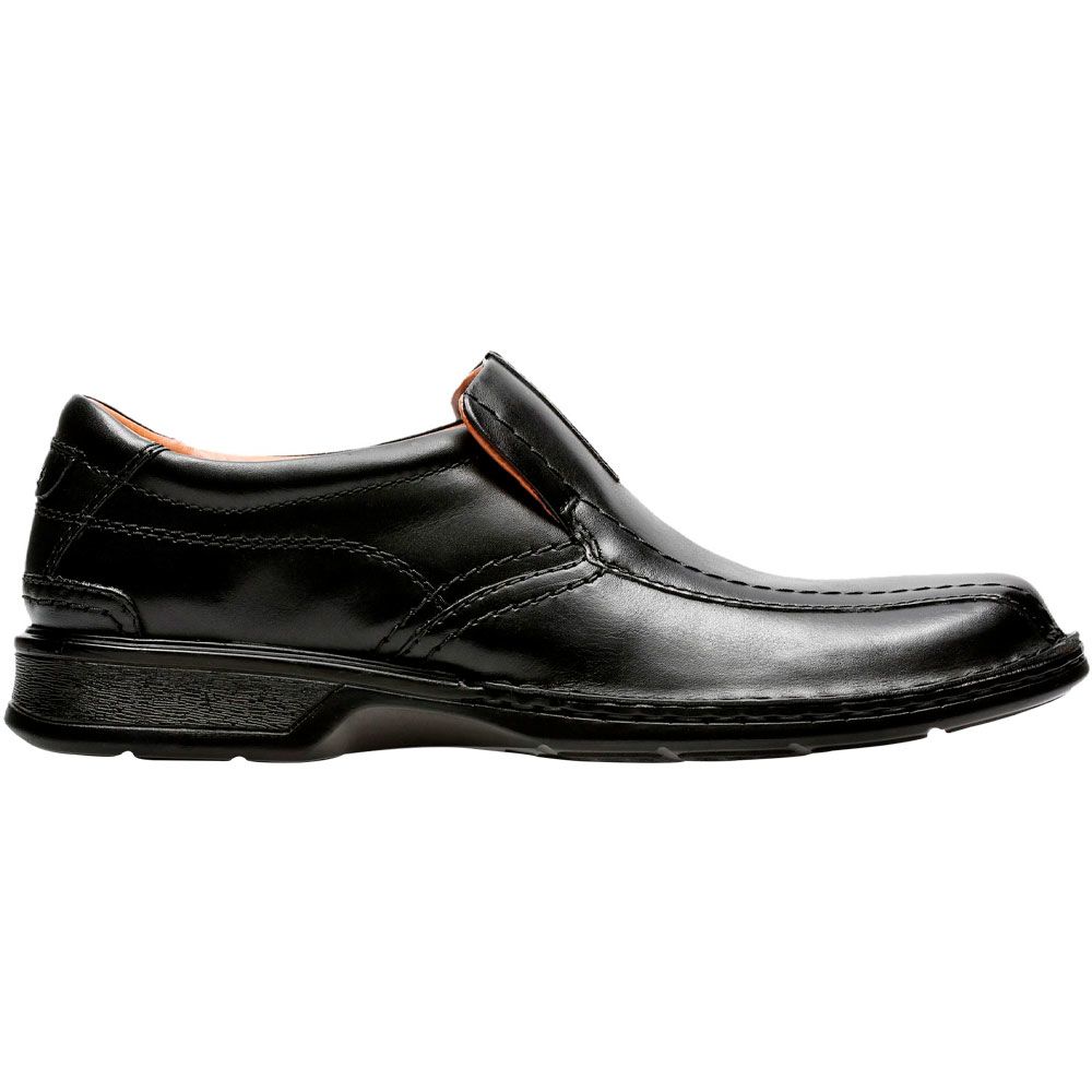 Clarks Escalade Step Slip On Casual Shoes - Mens Black
