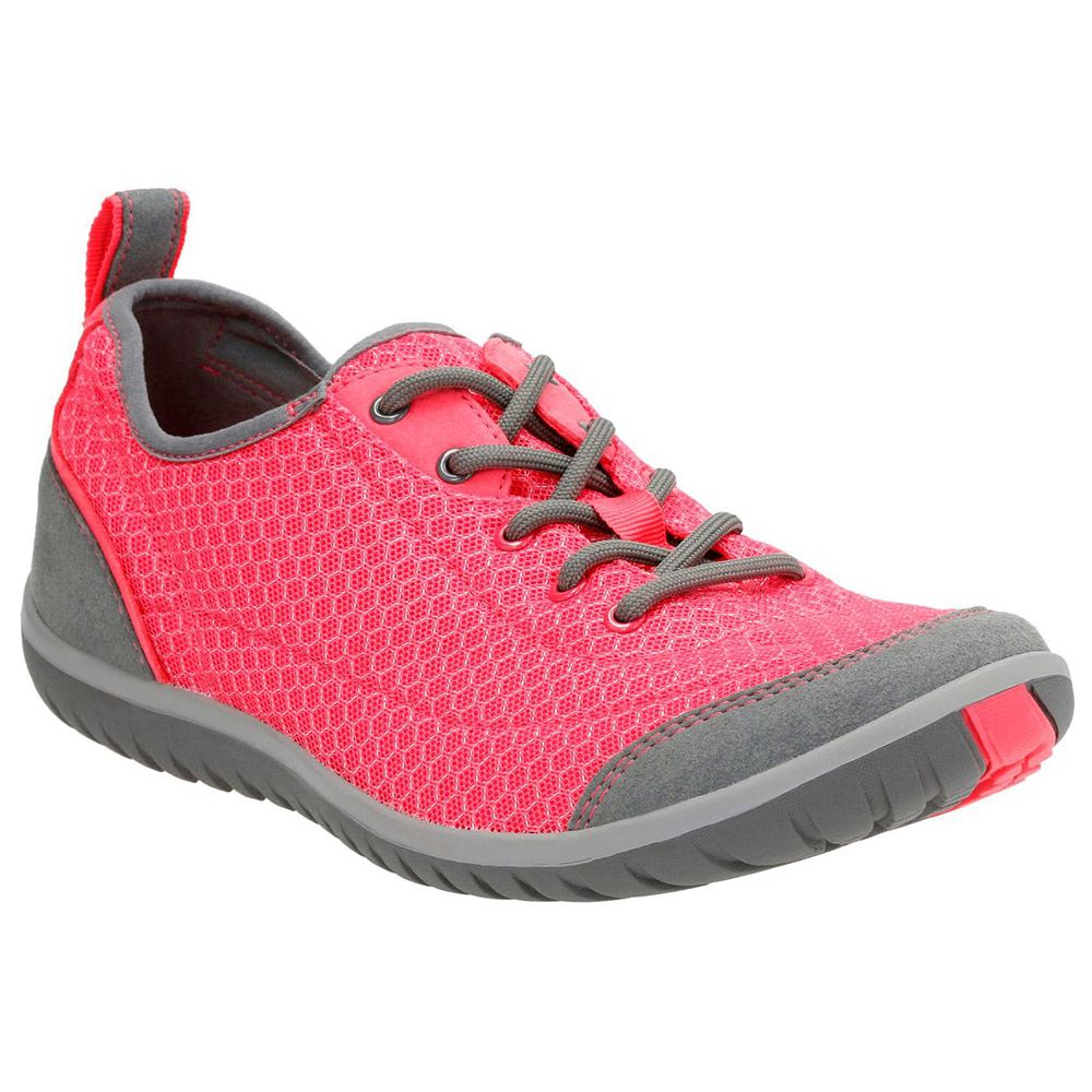 Clarks Ibeeck Lace Hiking Shoes - Womens Red