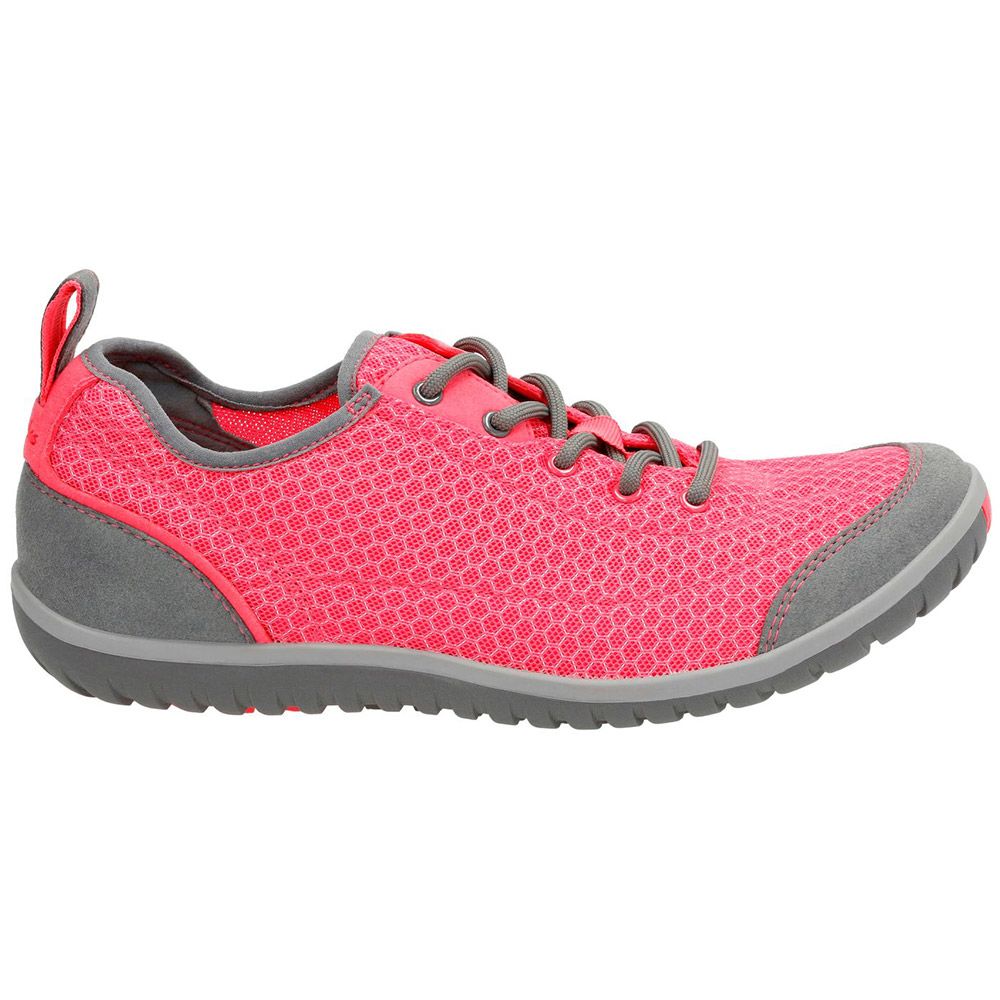 Clarks Ibeeck Lace Hiking Shoes - Womens Red Side View