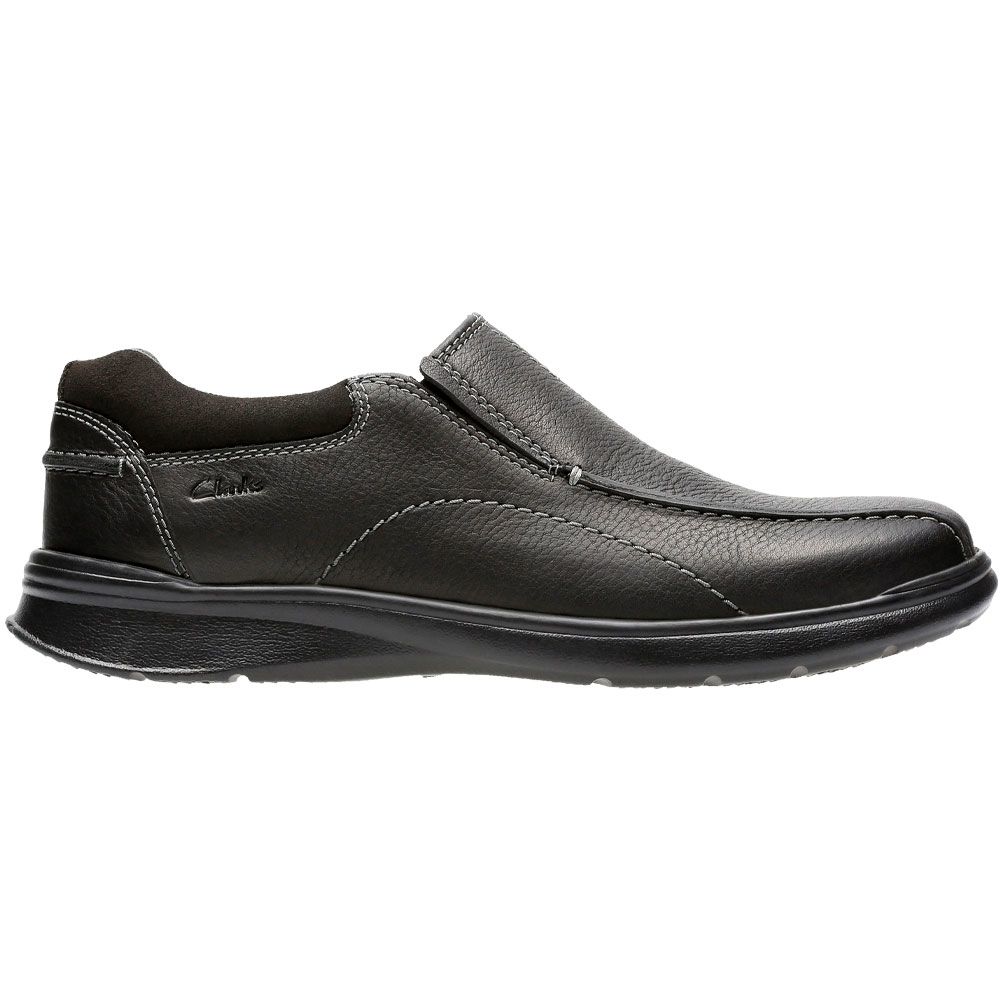 Clarks Cotrell Step Slip On Casual Shoes - Mens Black