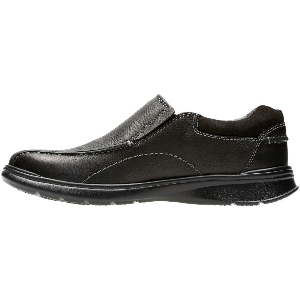 Clarks Cotrell Step Slip On Casual Shoes - Mens Black Back View