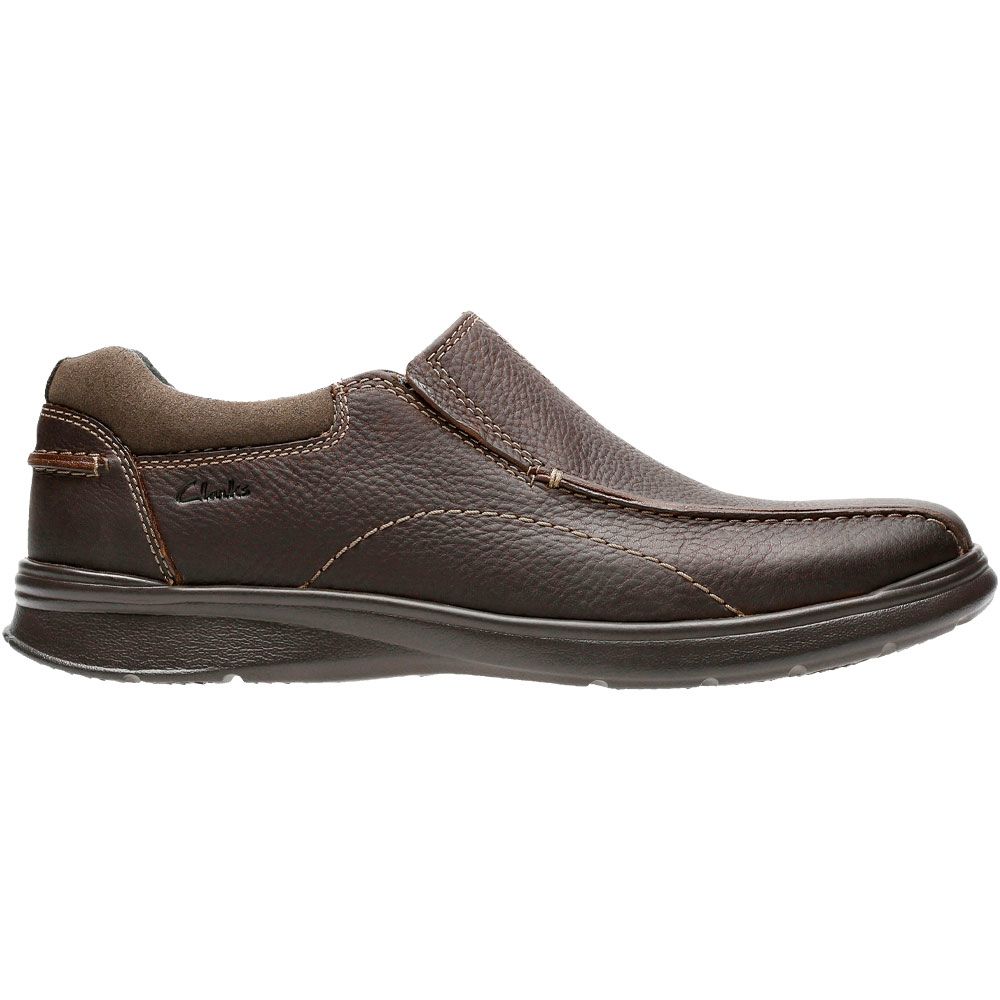 Clarks Cotrell Step Slip On Casual Shoes - Mens Brown