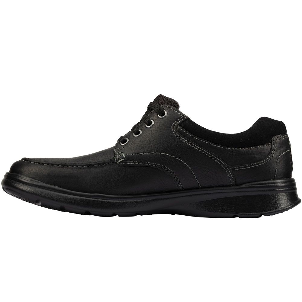 Clarks Cotrell Edge Lace Up Shoes - Mens Black Back View