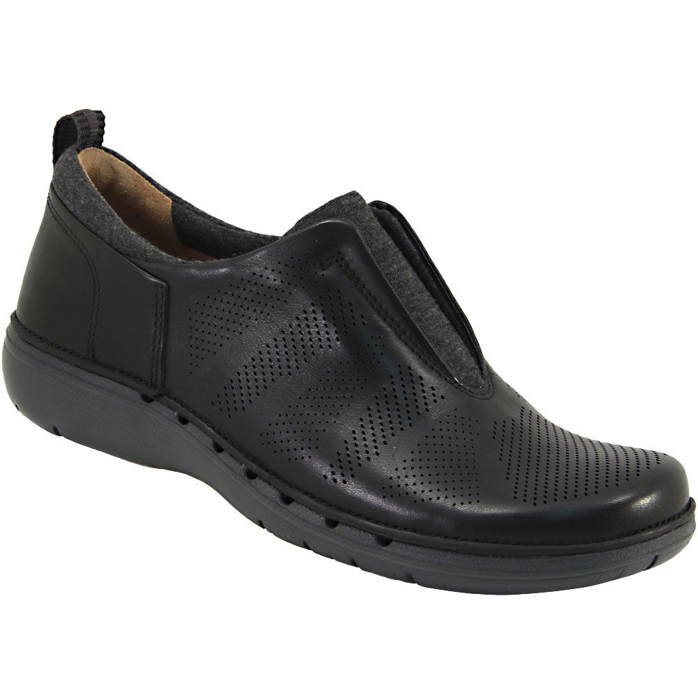 Unstructured by Clarks Spirit Slip on Casual Shoes - Womens Black