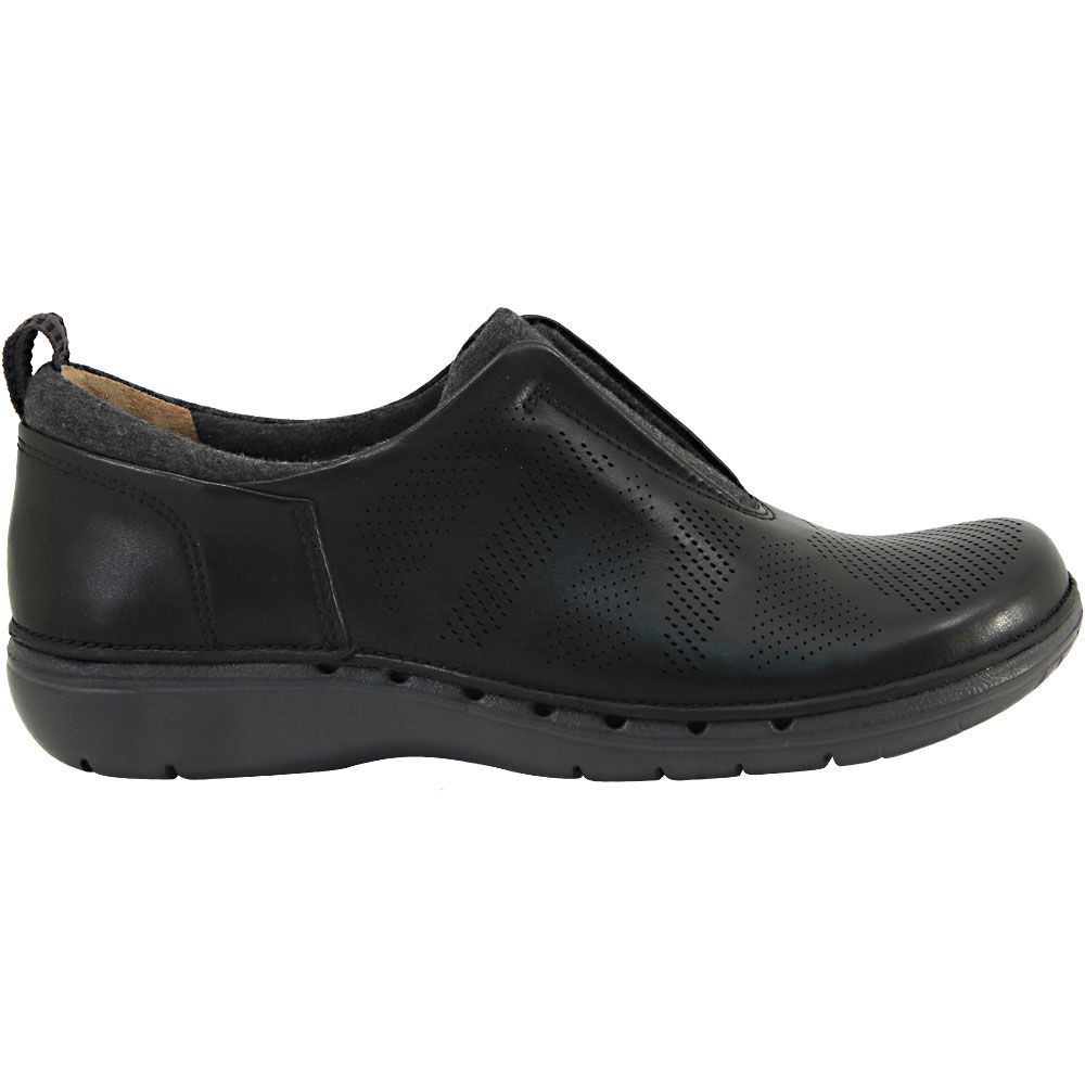 'Unstructured by Clarks Spirit Slip on Casual Shoes - Womens Black