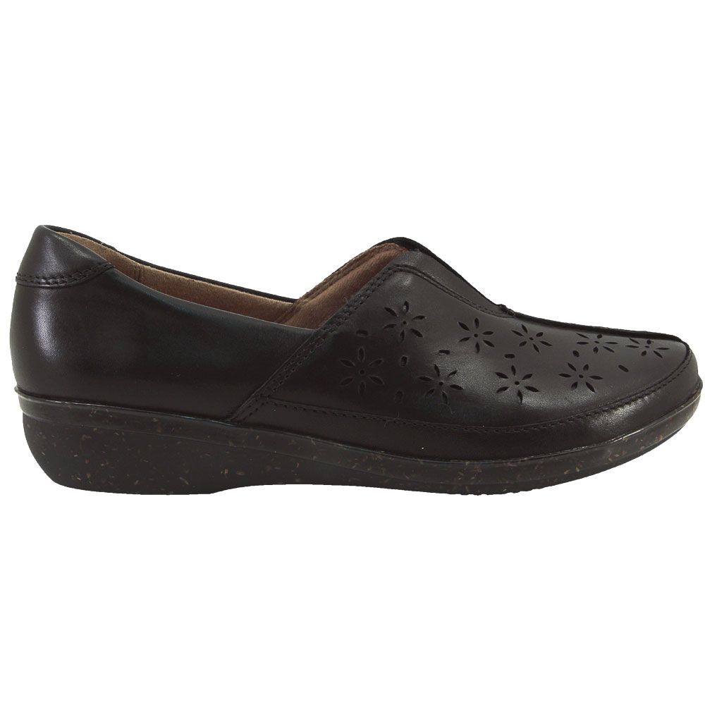 Clarks Everlay Dairyn Slip on Casual Shoes - Womens Black Side View