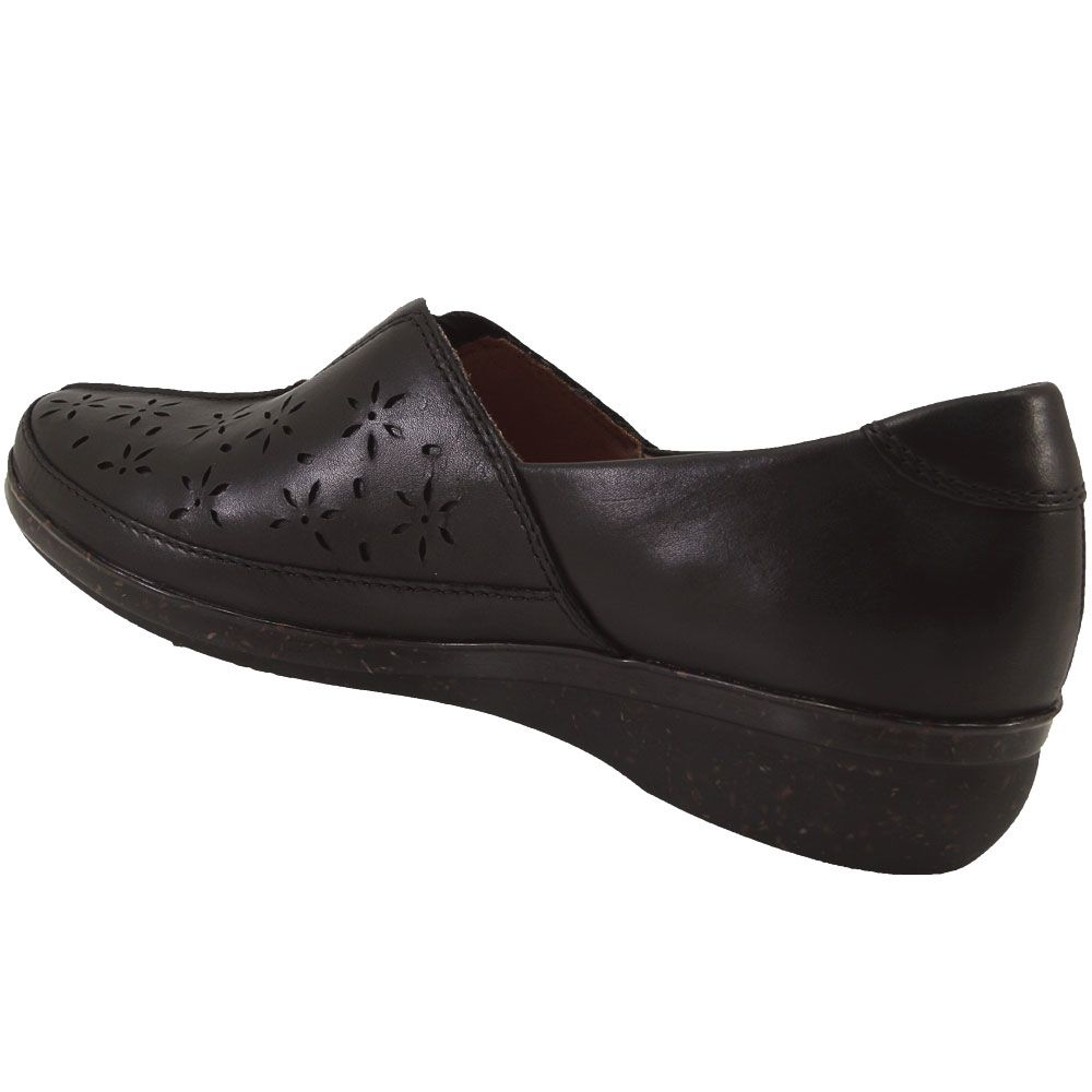 Clarks Everlay Dairyn Slip on Casual Shoes - Womens Black Back View