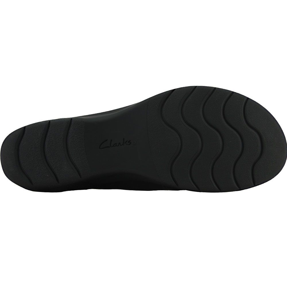 Clarks Cheyn Madi Ortholite SlipOn Casual Shoes - Womens Black Sole View