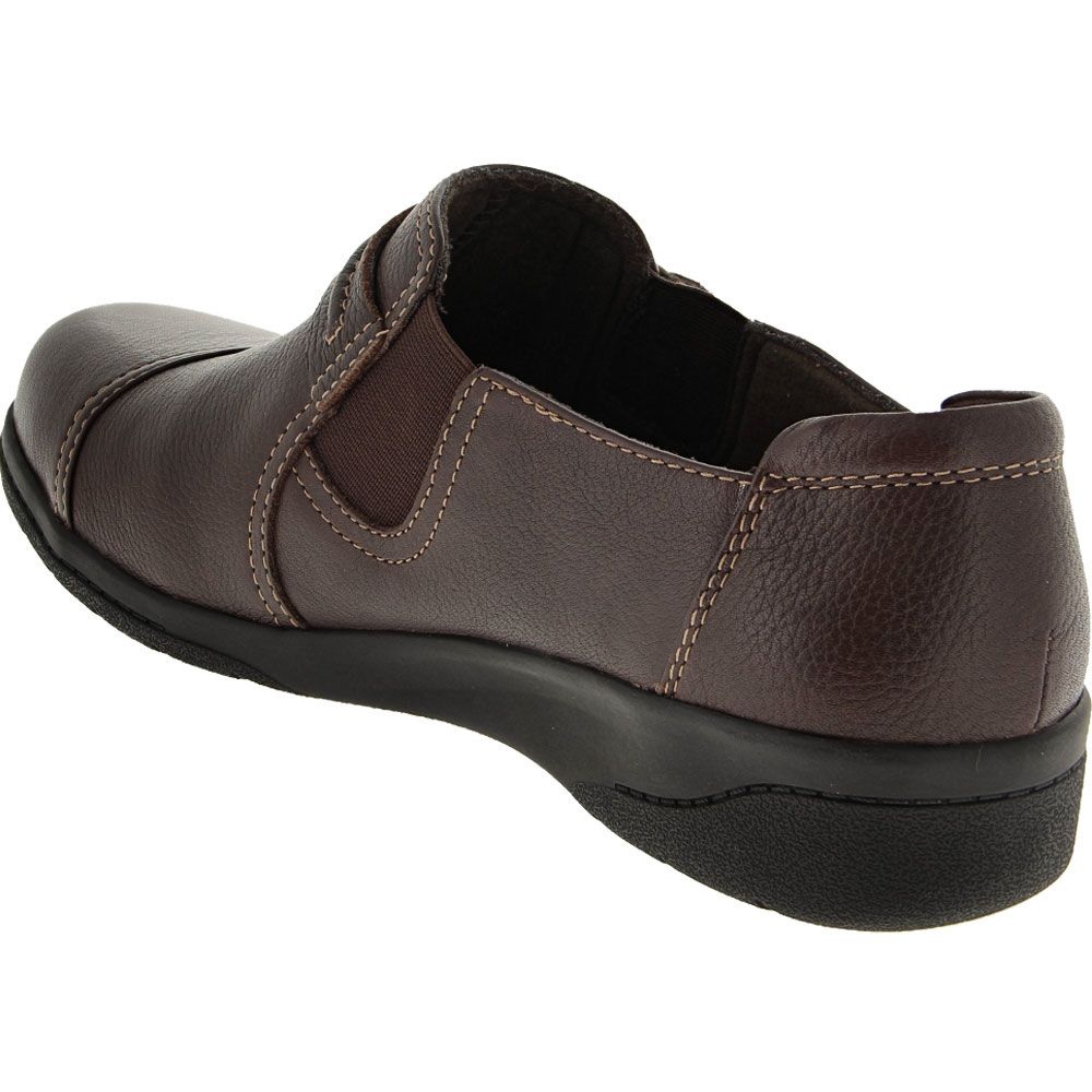 Clarks Cheyn Madi Ortholite SlipOn Casual Shoes - Womens Brown Back View