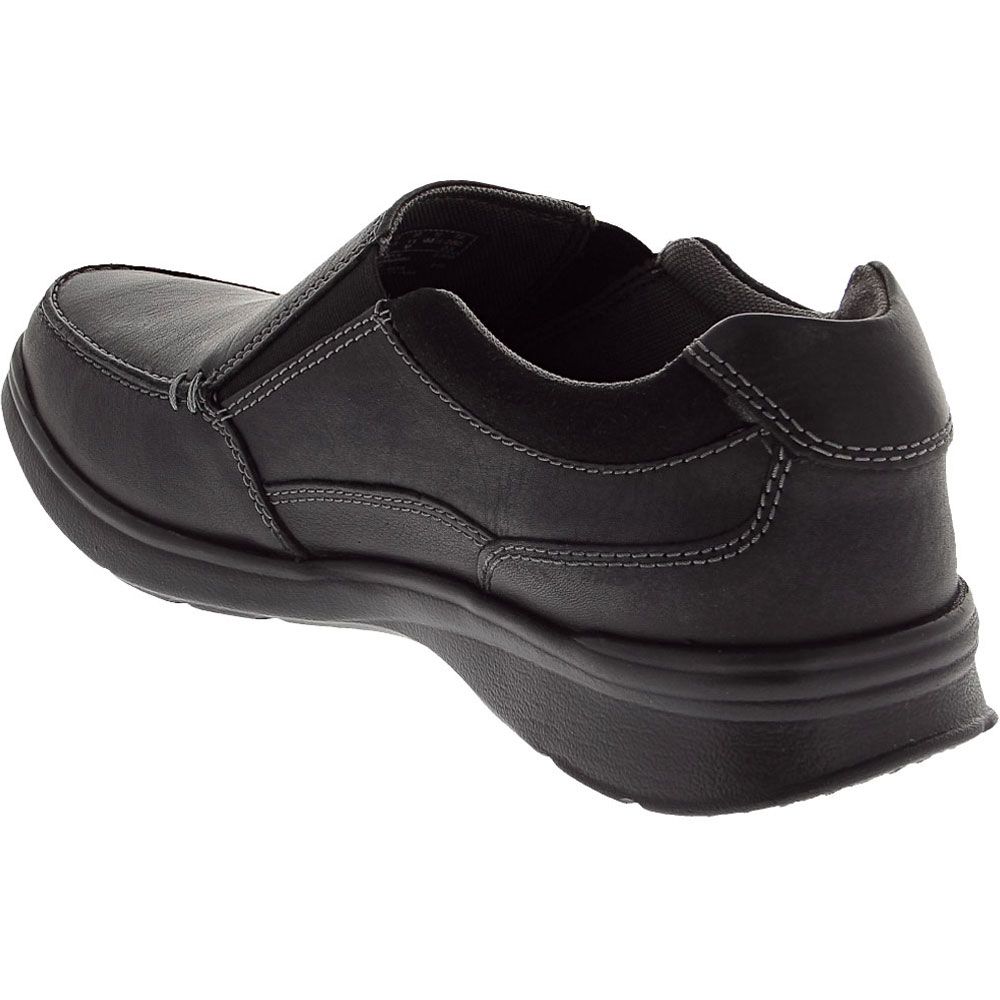 Clarks Cotrell Free Slip On Casual Shoes - Mens Black Back View
