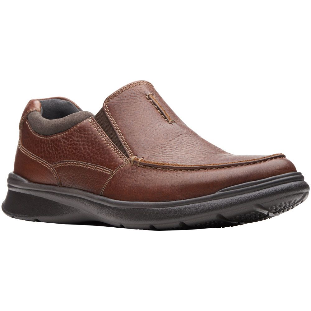 Clarks Cotrell Free Slip On Casual Shoes - Mens Brown