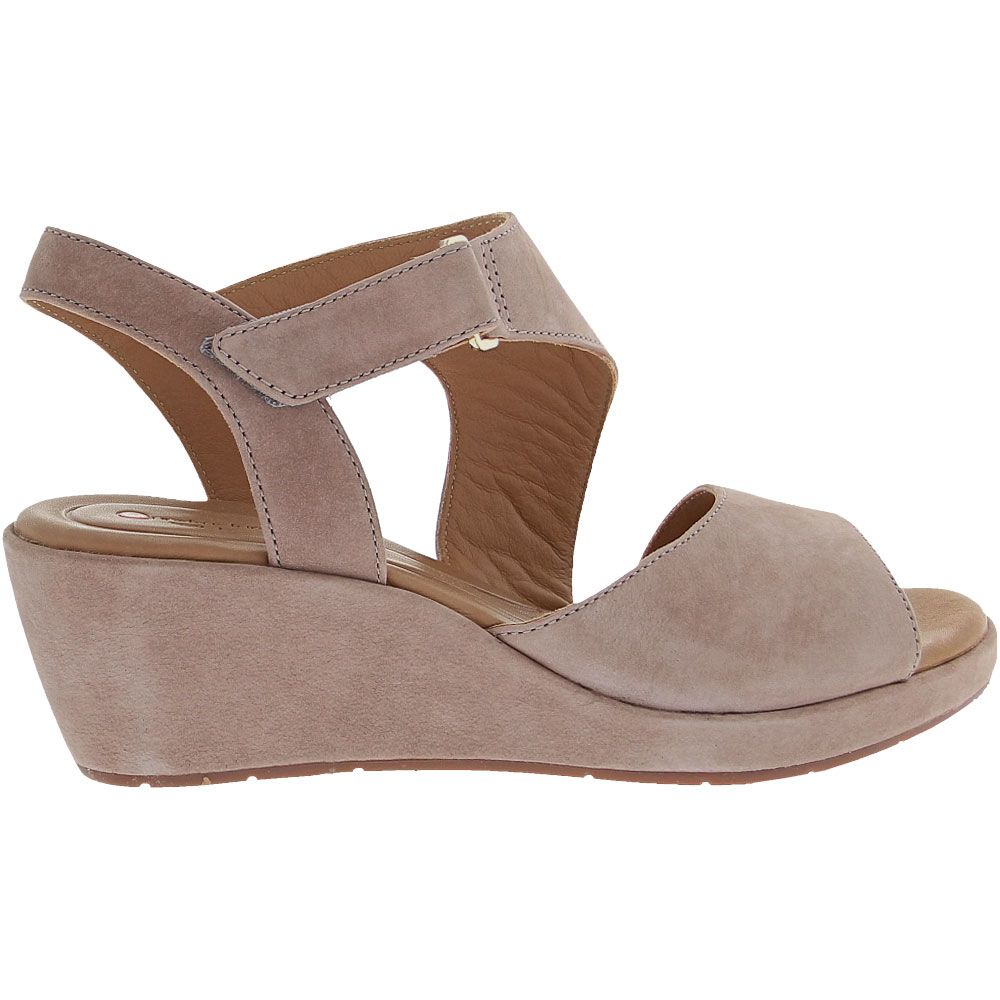 Clarks Plaza Sling Sandals - Womens Grey Side View