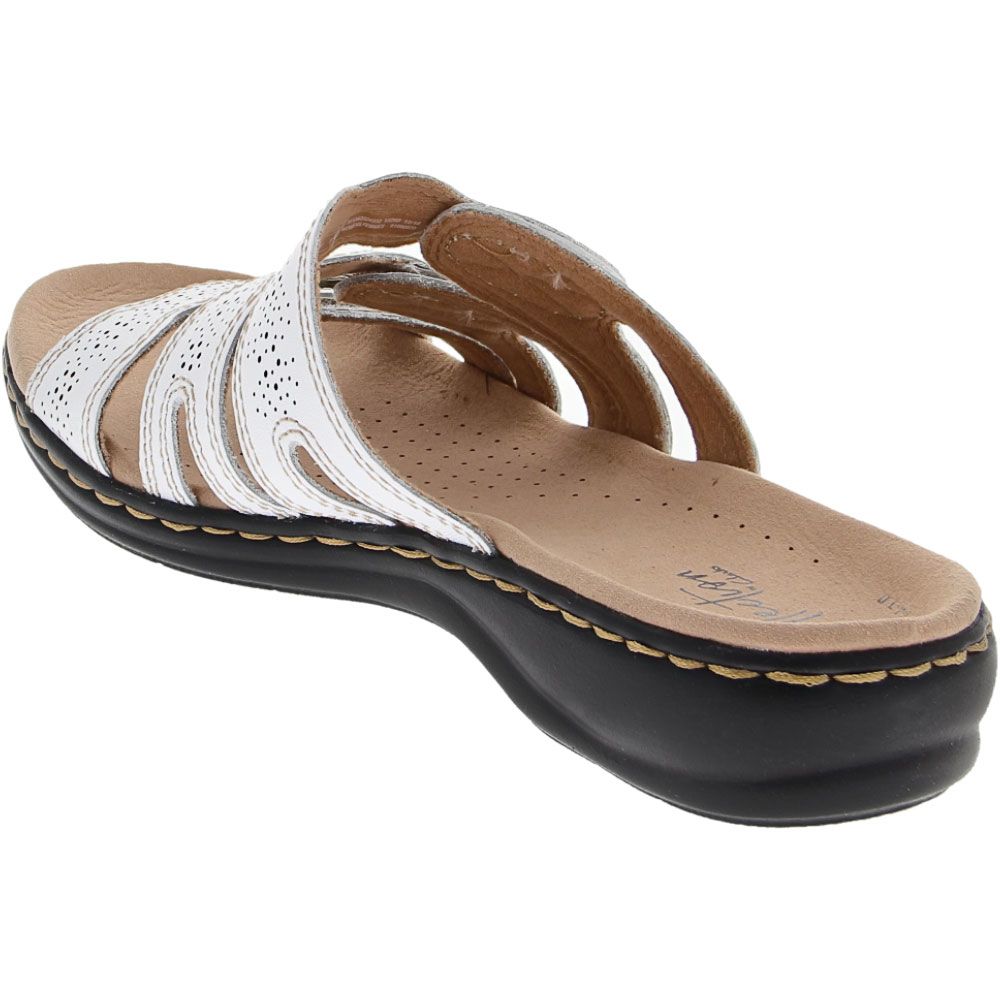 Clarks Leisa Grace Sandals - Womens White Back View