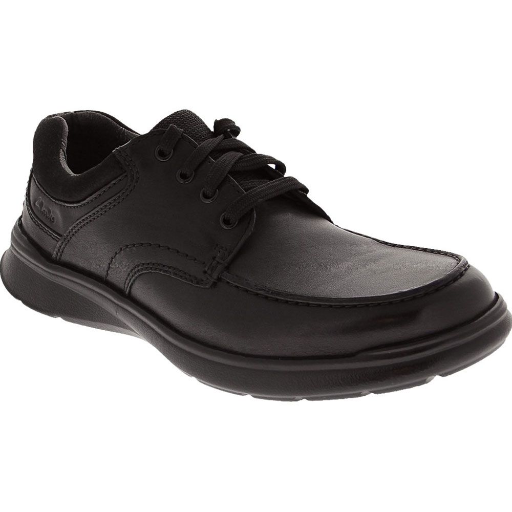 Clarks Cotrell Edge Lace Up Casual Shoes - Mens Black