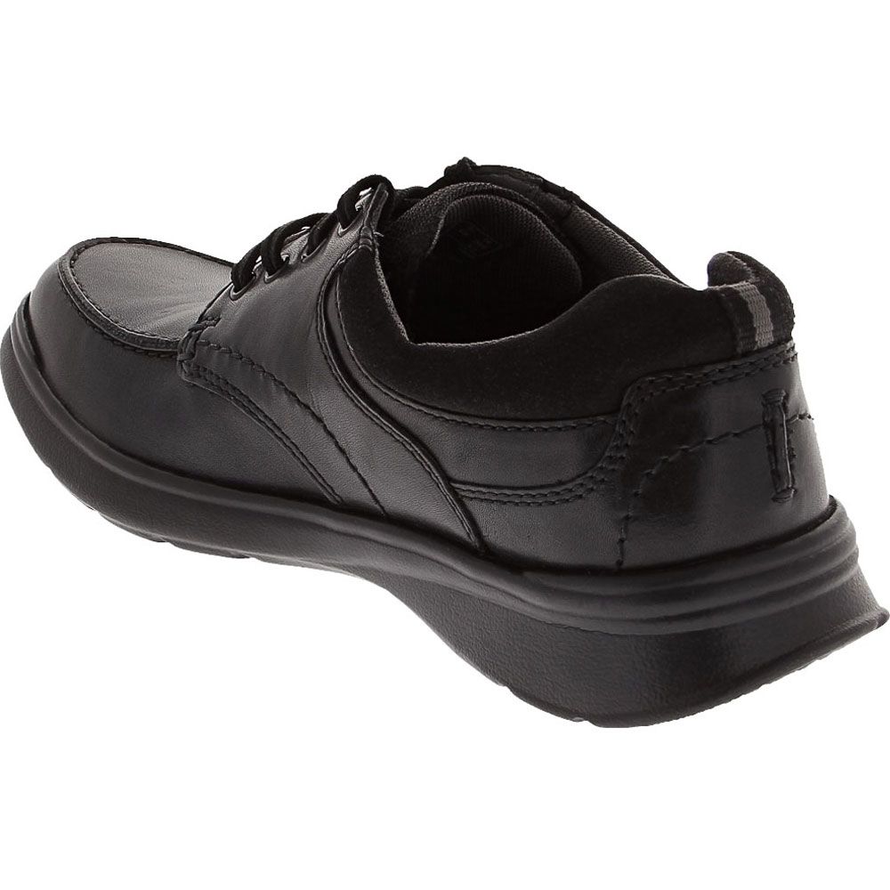 Clarks Cotrell Edge Lace Up Casual Shoes - Mens Black Back View